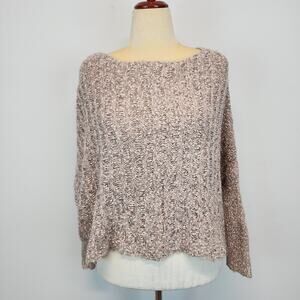 Wonderly Chunky Knit Boxy Sweater Size M Multicolor Dolman Sleeve Cozy Bohemian